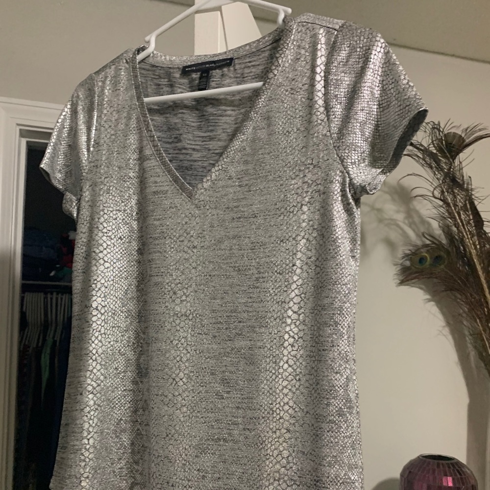 Silver Snake Skin Shirt